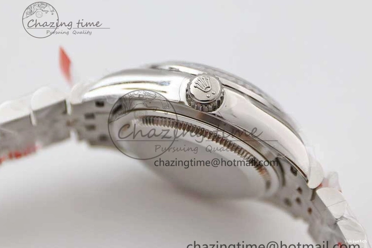 Dial Steel DateJust 28 SS Silver 1:1 NH05 Bracelet 904L on TWF President Best Lady Edition 0207